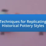 Techniques for Replicating Historical Pottery Styles