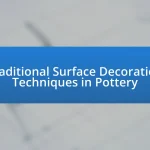 Traditional Surface Decoration Techniques in Pottery
