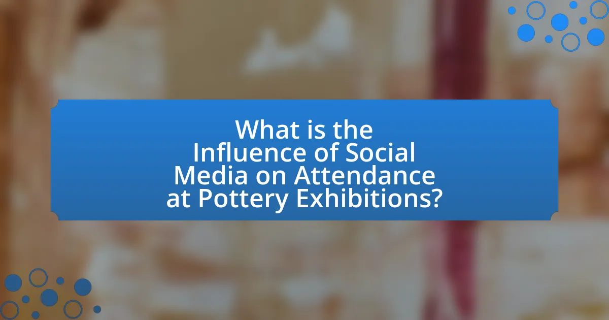 What is the Influence of Social Media on Attendance at Pottery Exhibitions?